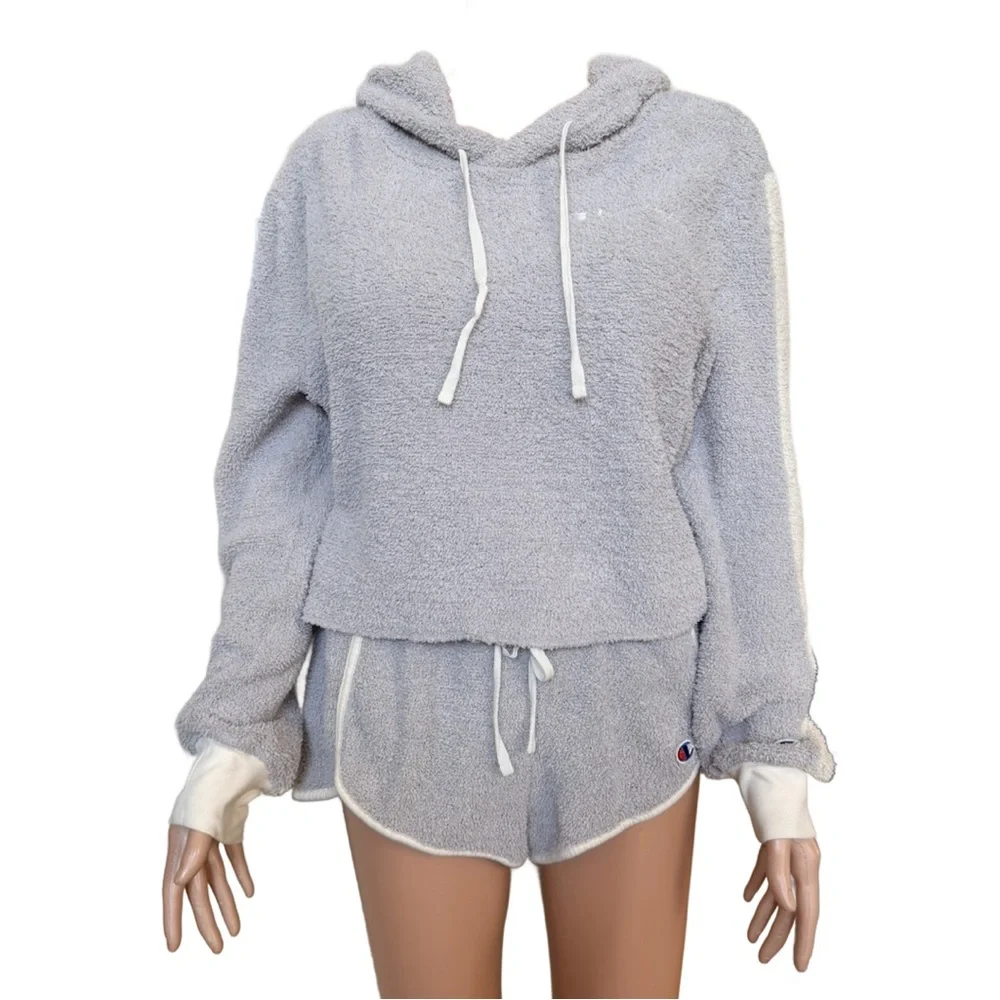Champion Cozy and Soft Gray Hooded Lounge Set - Picture 4 of 4